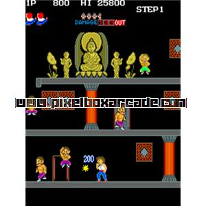 Pixelbox Arcade - Kicker (1985), a Platform / Fighter game by Konami