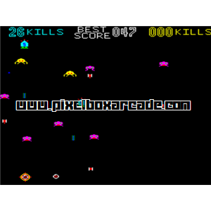 Pixelbox Arcade - Killer Comet (1980), a Shooter / Field game by GamePlan (Centuri license)