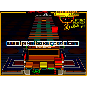 Pixelbox Arcade - Klax (1989), a Puzzle / Drop game by Atari Games