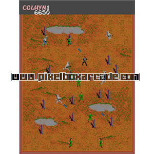 Pixelbox Arcade - Krull (1983), a Shooter / Field game by Gottlieb