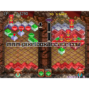 Pixelbox Arcade - Land Maker (1998), a Puzzle / Toss game by Taito Corporation