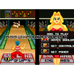 Pixelbox Arcade - League Bowling (1990), a Sports / Bowling game by SNK