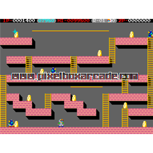 Pixelbox Arcade - Lode Runner II - The Bungeling Strikes Back (1984), a Platform / Run Jump game by Irem (licensed from Broderbund)