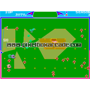 Pixelbox Arcade - Libble Rabble (1983), a Puzzle / Outline game by Namco