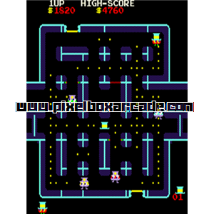 Pixelbox Arcade - Lock'n'Chase (1981), a Maze game by Data East Corporation