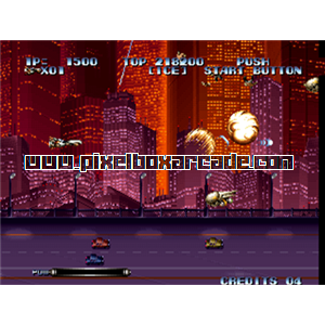 Pixelbox Arcade - Last Resort (1992), a Shooter / Flying Horizontal game by SNK