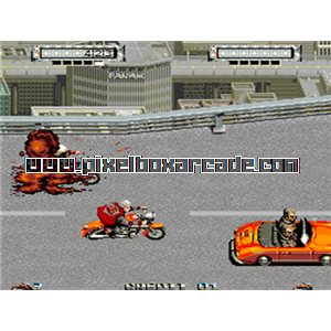 Pixelbox Arcade - Mad Motor (1989), a Fighter / 2.5D game by Mitchell