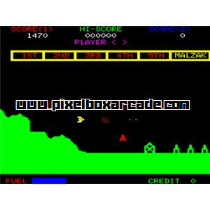 Pixelbox Arcade - Malzak (0101), a Shooter / Flying Horizontal game by Kitronix