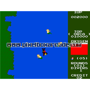 Pixelbox Arcade - Marine Boy (1982), a Shooter / Flying game by Orca