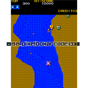 Pixelbox Arcade - Mega Zone (1983), a Shooter / Driving Vertical game by Konami