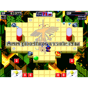Pixelbox Arcade - Magical Crystals (1991), a Maze / Shooter Large game by Kaneko