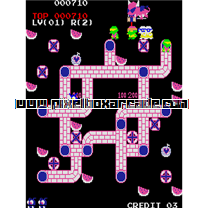 Pixelbox Arcade - Moguchan (1982), a Maze game by Orca (Eastern Commerce Inc. license) (bootleg)