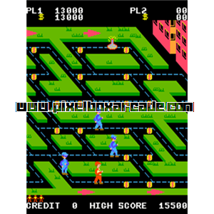 Pixelbox Arcade - Money Money (1983), a Maze game by Zaccaria
