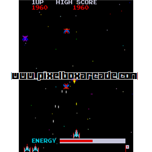 Pixelbox Arcade - Moon Alien Part 2 (1980), a Shooter / Gallery game by Nichibutsu