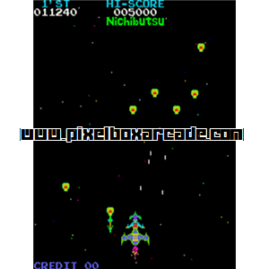Pixelbox Arcade - Moon Cresta (1980), a Shooter / Gallery game by Nichibutsu