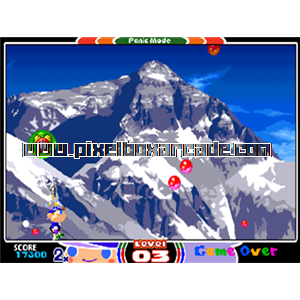 Pixelbox Arcade - Mighty! Pang (2000), a Shooter / 3rd Person game by Mitchell, distributed by Capcom