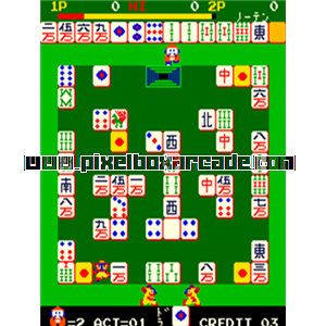 Pixelbox Arcade - Mr. Jong (1983), a Puzzle / Maze game by Kiwako