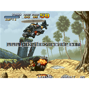 Pixelbox Arcade - Metal Slug - Super Vehicle-001 (1996), a Platform / Shooter Scrolling game by Nazca