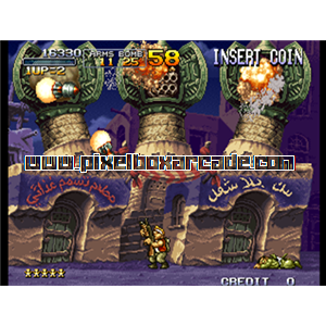 Pixelbox Arcade - Metal Slug X - Super Vehicle-001 (1999), a Platform / Shooter Scrolling game by SNK