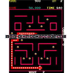 Pixelbox Arcade - Nibbler (1982), a Maze game by Rock-ola