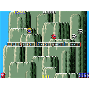 Pixelbox Arcade - Ninja-Kid II (1987), a Platform / Shooter Scrolling game by UPL