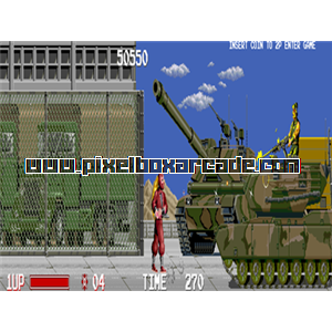 Pixelbox Arcade - The Ninja Warriors (1987), a Fighter / 2D game by Taito Corporation Japan