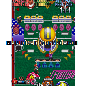 Pixelbox Arcade - Nitro Ball (1992), a Shooter / Walking game by Data East Corporation