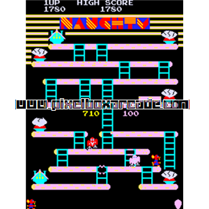 Pixelbox Arcade - Naughty Mouse (1981), a Platform / Run Jump game by Amenip (Palcom Queen River)