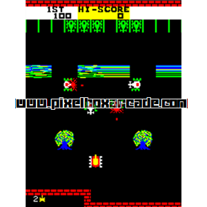 Pixelbox Arcade - No Man's Land (1980), a Shooter / Field game by Universal