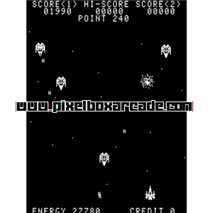 Pixelbox Arcade - Ozma Wars (1979), a Shooter / Gallery game by SNK