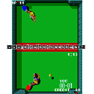 Pixelbox Arcade - Paddle Mania (1988), a Sports / Tennis game by SNK