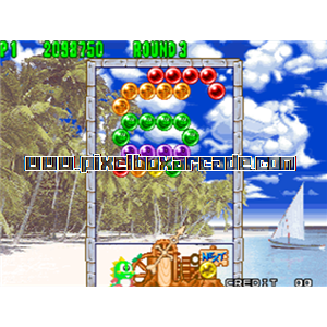 Pixelbox Arcade - Puzzle Bobble 2 (1999), a Puzzle / Toss game by Taito (SNK license)