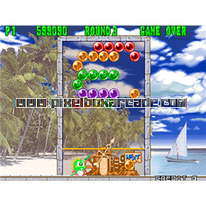 Pixelbox Arcade - Puzzle Bobble 2 (1995), a Puzzle / Toss game by Taito Corporation Japan