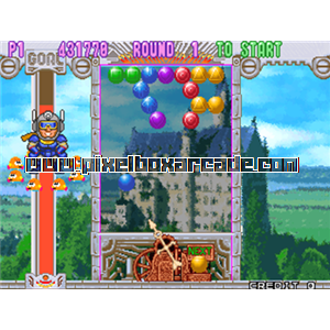 Pixelbox Arcade - Puzzle Bobble 3 (1996), a Puzzle / Toss game by Taito Corporation