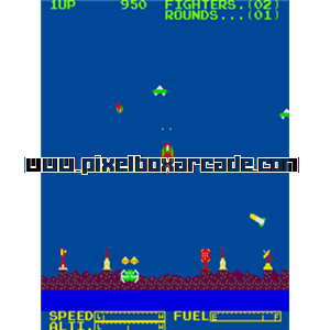 Pixelbox Arcade - The Percussor (1981), a Shooter / Field game by Orca