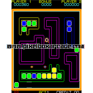 Pixelbox Arcade - Pickin' (1983), a Puzzle / Maze game by Valadon Automation