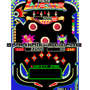 Pixelbox Arcade - Pinbo (1984), a Pinball game by Jaleco