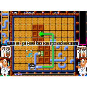 Pixelbox Arcade - Pipe Dream (1990), a Puzzle / Sliding game by Video System Co.