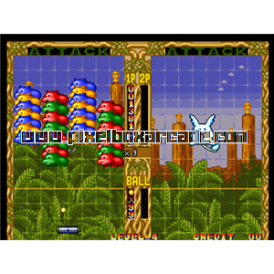 Pixelbox Arcade - Pop 'n Bounce (1997), a Ball & Paddle / Breakout game by Video System Co.