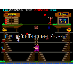 Pixelbox Arcade - Popeye (1982), a Platform / Run Jump game by Nintendo