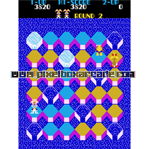 Pixelbox Arcade - Popper (1983), a Platform / Run Jump game by Omori Electric Co., Ltd.