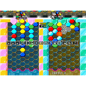 Pixelbox Arcade - Poto Poto (1994), a Puzzle / Drop game by Sega