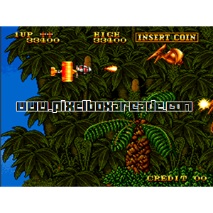 Pixelbox Arcade - Prehistoric Isle in 1930 (1989), a Shooter / Flying Horizontal game by SNK