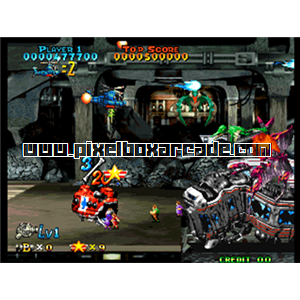 Pixelbox Arcade - Prehistoric Isle 2 (1999), a Shooter / Flying Horizontal game by Yumekobo