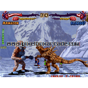 Pixelbox Arcade - Primal Rage (1994), a Fighter / Versus game by Atari Games