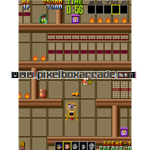 Pixelbox Arcade - Psychic 5 (1987), a Platform / Fighter Scrolling game by Jaleco