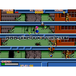 Pixelbox Arcade - Psycho Soldier (1987), a Platform / Fighter Scrolling game by SNK