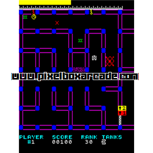 Pixelbox Arcade - Pulsar (1981), a Maze / Shooter Small game by Sega