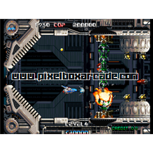 Pixelbox Arcade - Pulstar (1995), a Shooter / Flying Horizontal game by Aicom