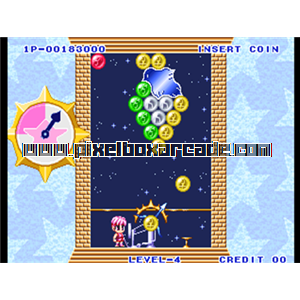 Pixelbox Arcade - Puzzle De Pon! (1995), a Puzzle / Toss game by Taito (Visco license)